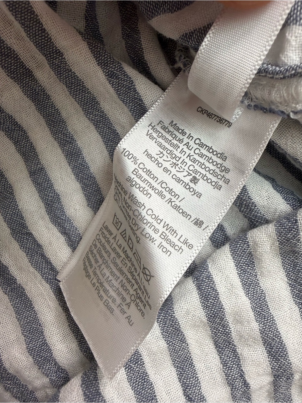 Madewell Long Sleeve Dolman Shirt in Stripe - Women's Small - Picture 9 of 14
